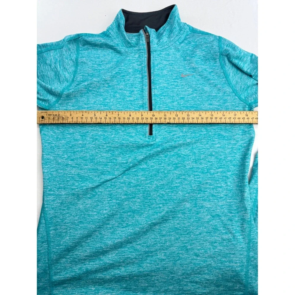 Nike Running Element Dri-FIT Half Zip Pullover Turquoise Heather 481320-388 M